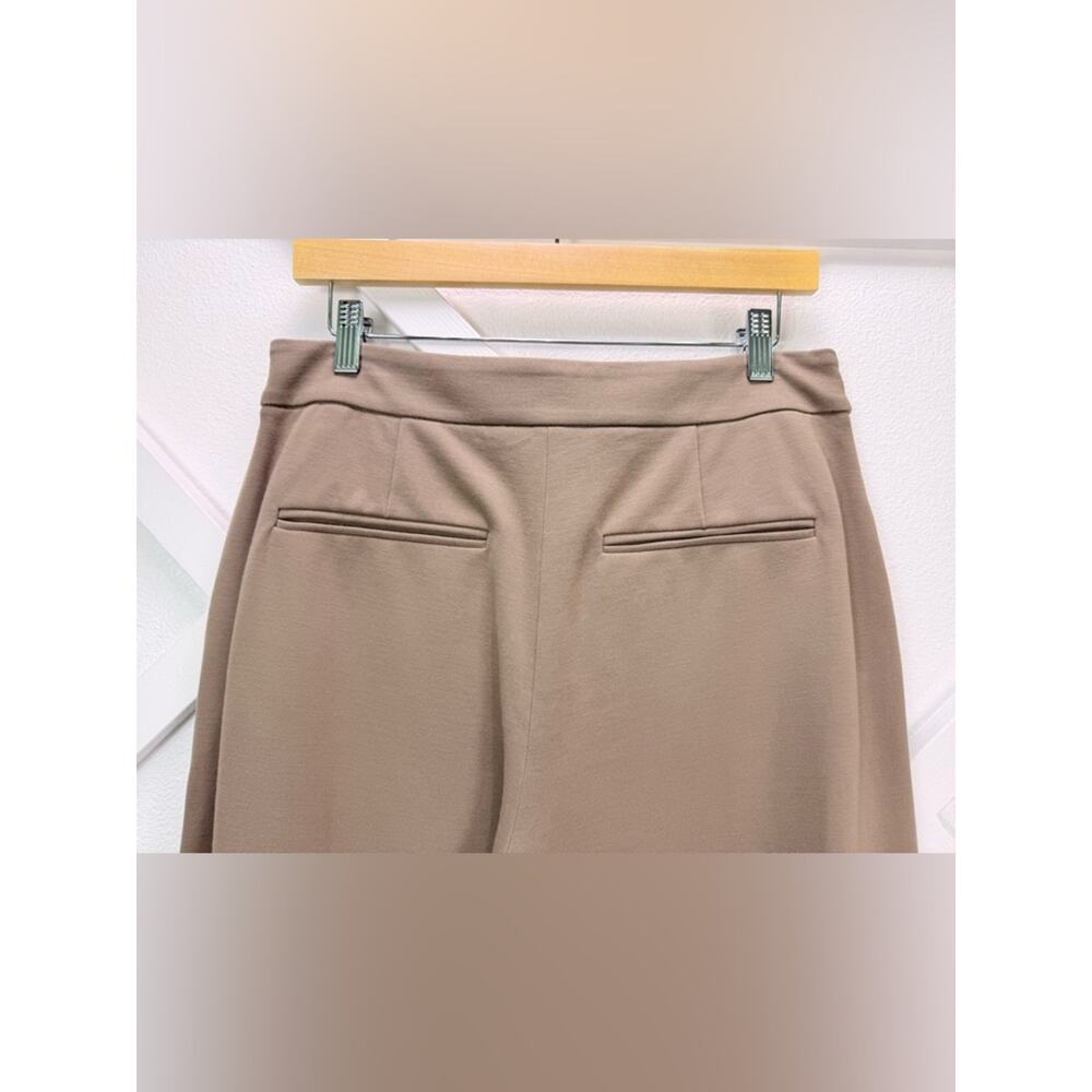 NWT MM LaFleur Pippa Pant Cropped Wide Leg Stretch Russet Tan Brown Size 12 - Picture 7 of 14